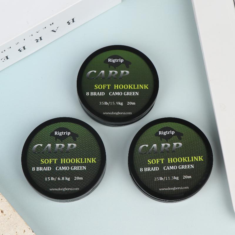 Leader Line - 20m Green Carp Fishing Line Soft
