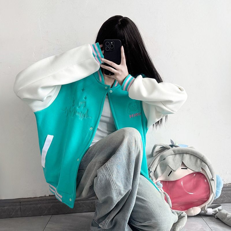 Tippet Line - Anime Hatsune Miku Thicken Jacket Loose