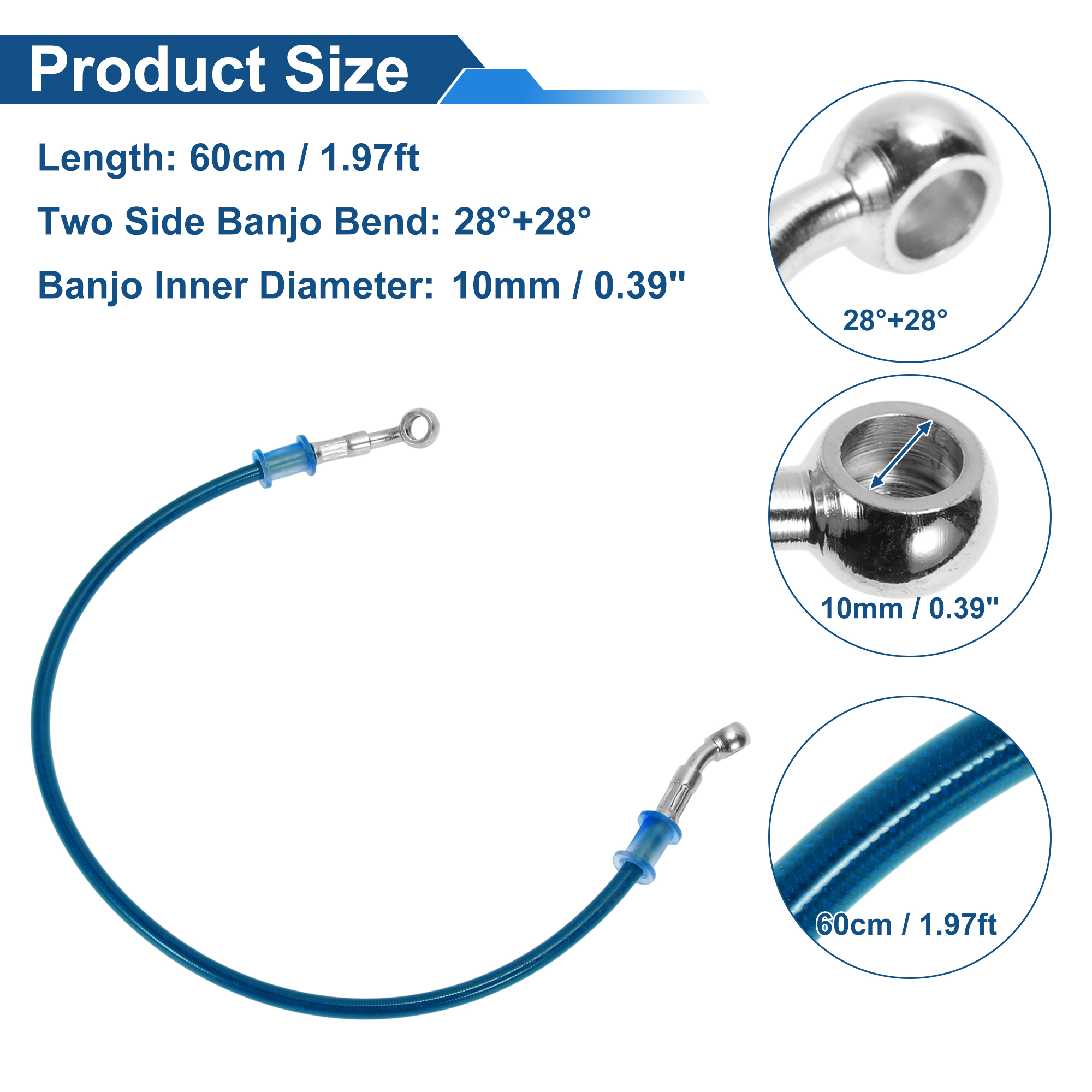 Motoforti 60cm Motorcycle Brak - Braided Line recensione e prezzo