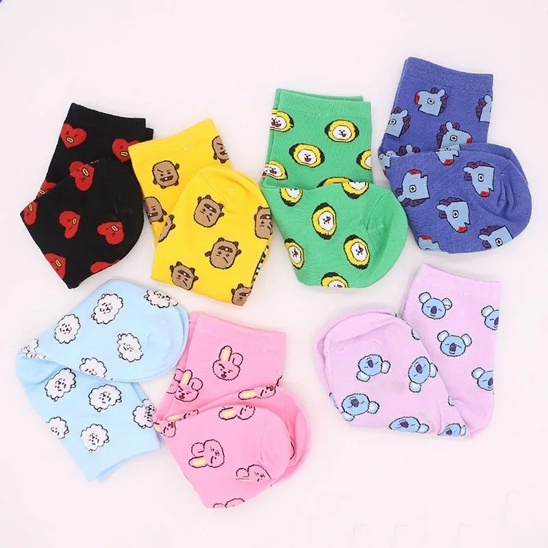 Kawaii BT21 Cartoon Socks Cute - Tippet Line recensione e prezzo