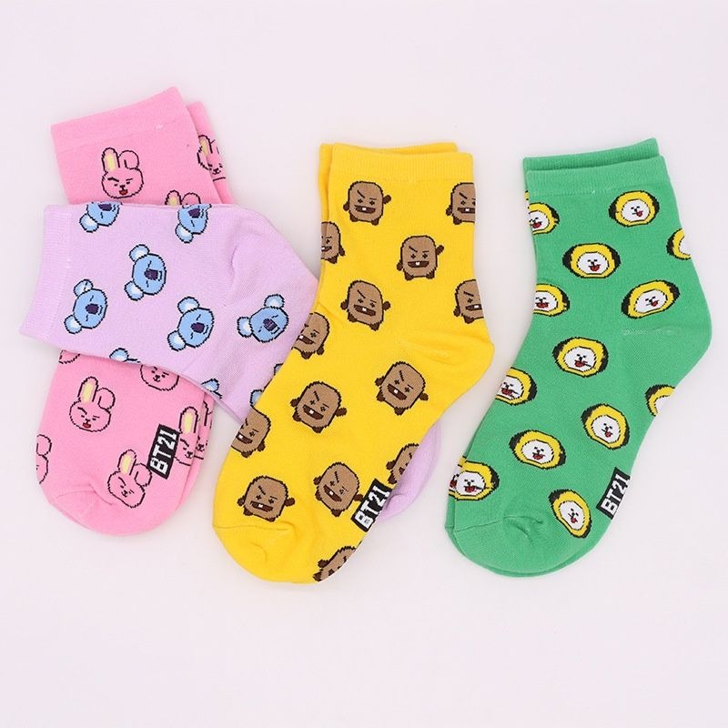Kawaii BT21 Cartoon Socks Cute - Tippet Line recensione e prezzo