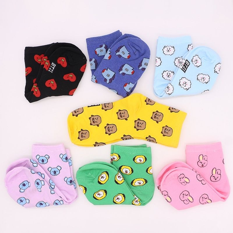 Kawaii BT21 Cartoon Socks Cute - Tippet Line recensione e prezzo
