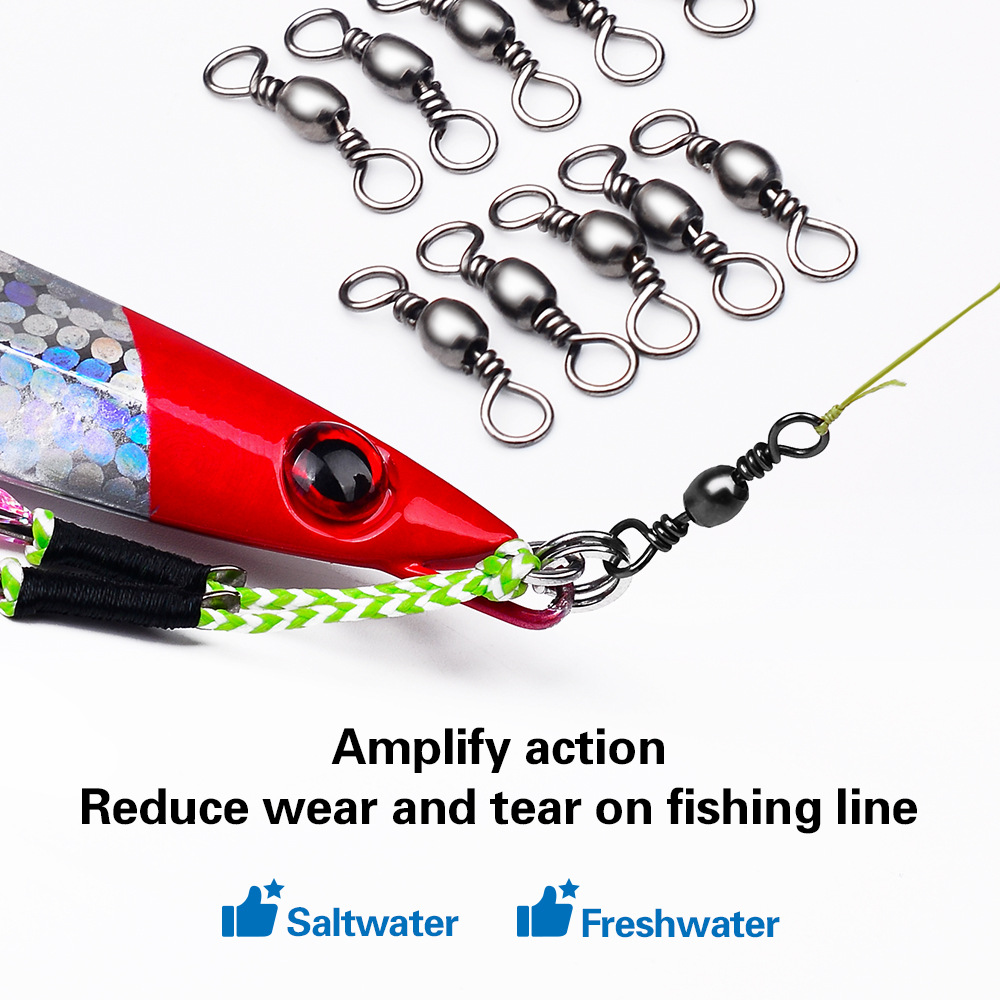 100Pcs Fishing Swivels Connect - Freshwater Line recensione e prezzo