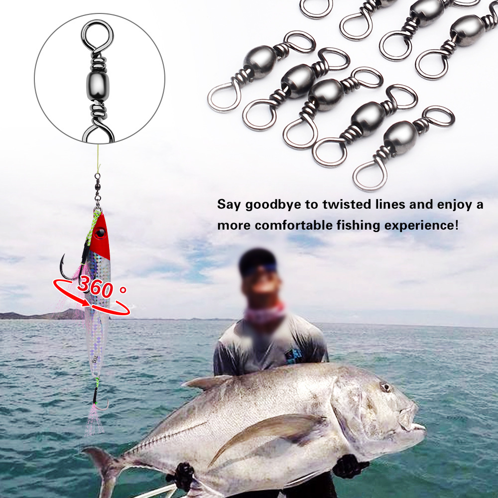 100Pcs Fishing Swivels Connect - Freshwater Line recensione e prezzo