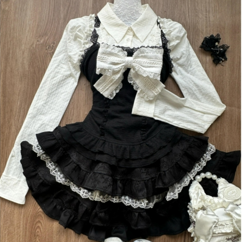 Y2k Aesthetic Lolita Style 3 P - Fly Line recensione e prezzo