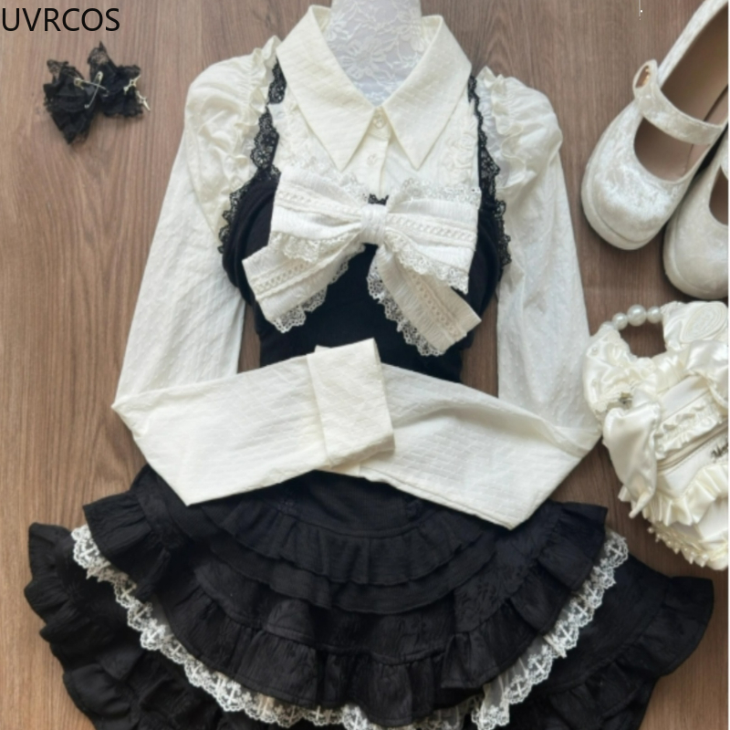 Y2k Aesthetic Lolita Style 3 P - Fly Line recensione e prezzo