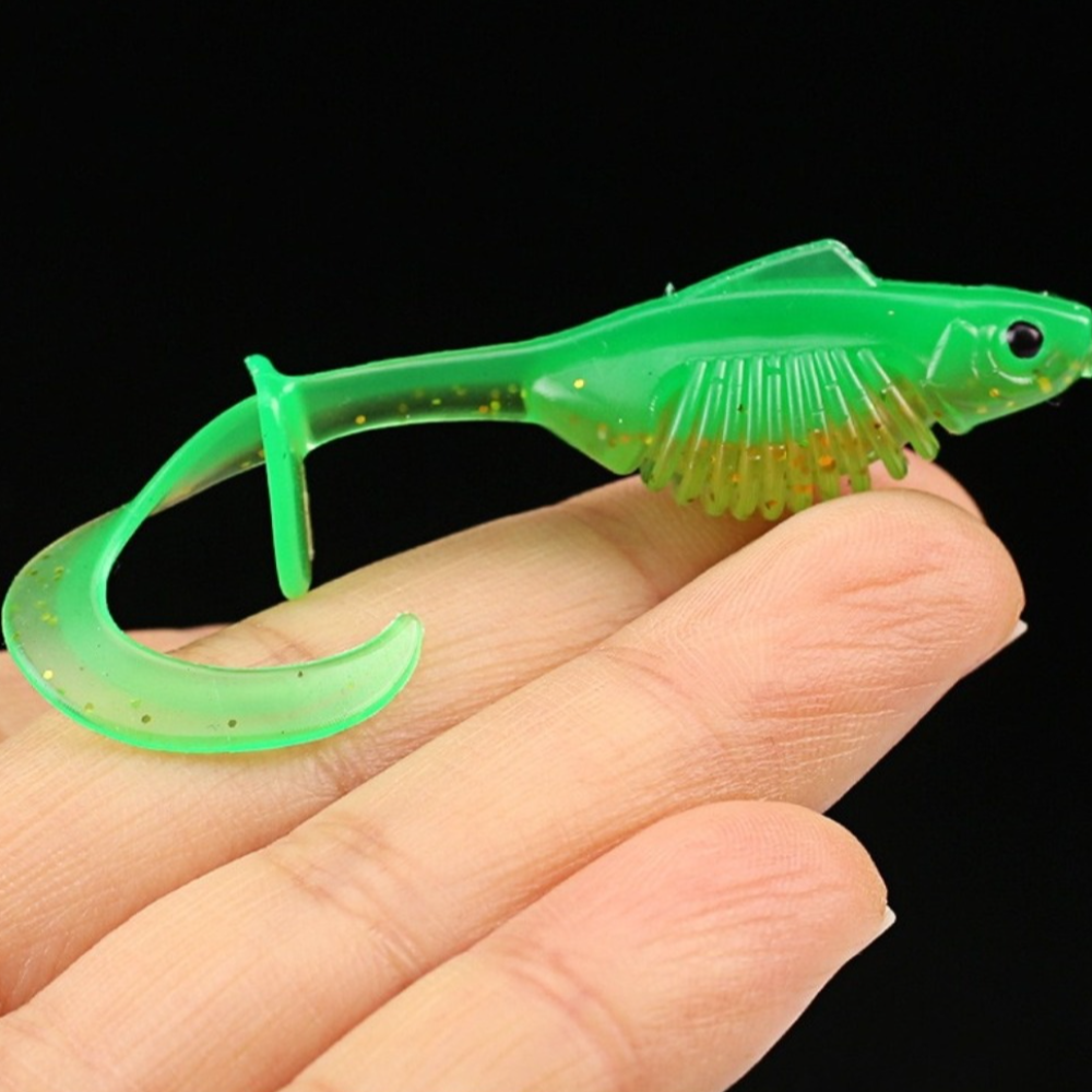 10PCS PVC Fishing Soft Lures 6 - Ice Fishing Line recensione e prezzo