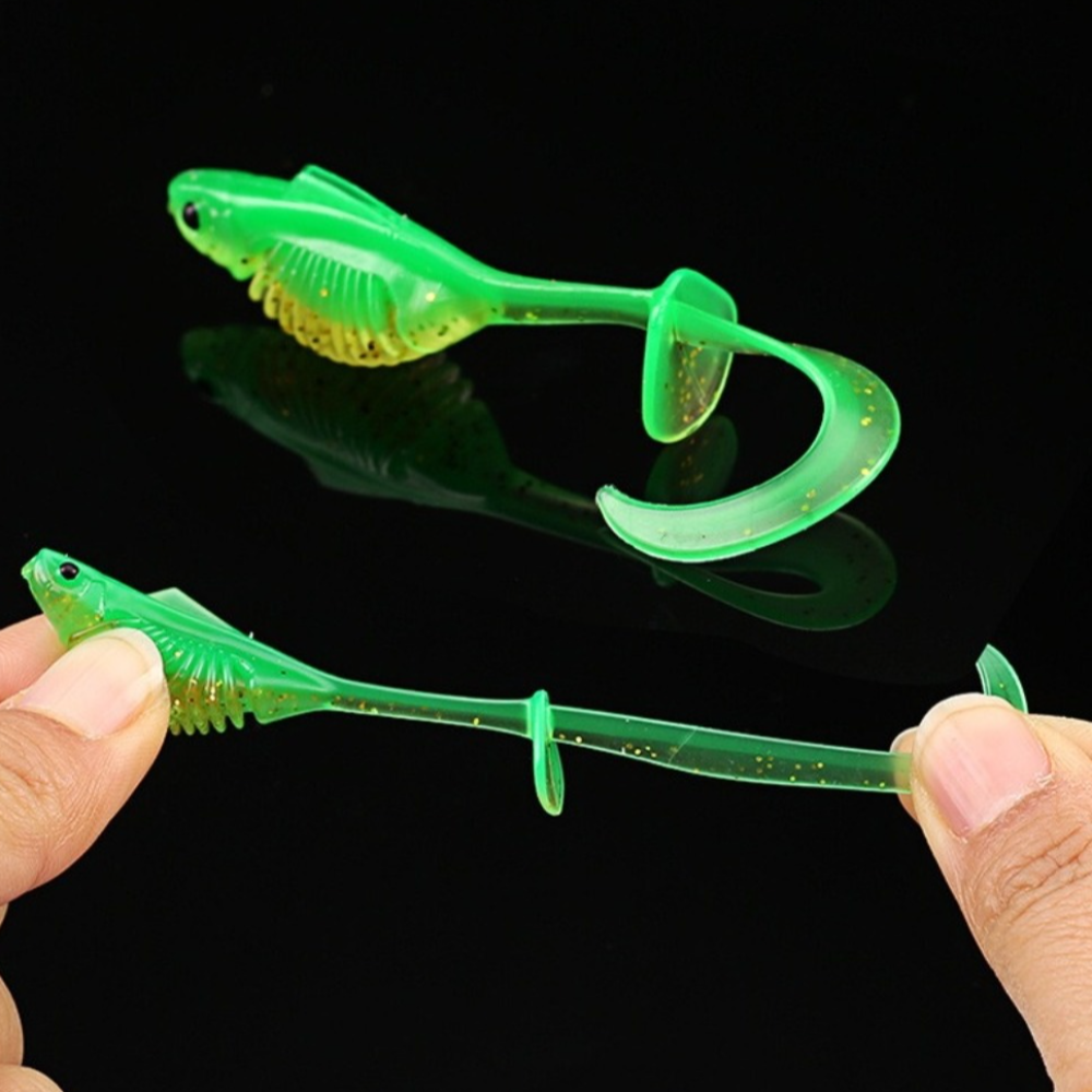 10PCS PVC Fishing Soft Lures 6 - Ice Fishing Line recensione e prezzo