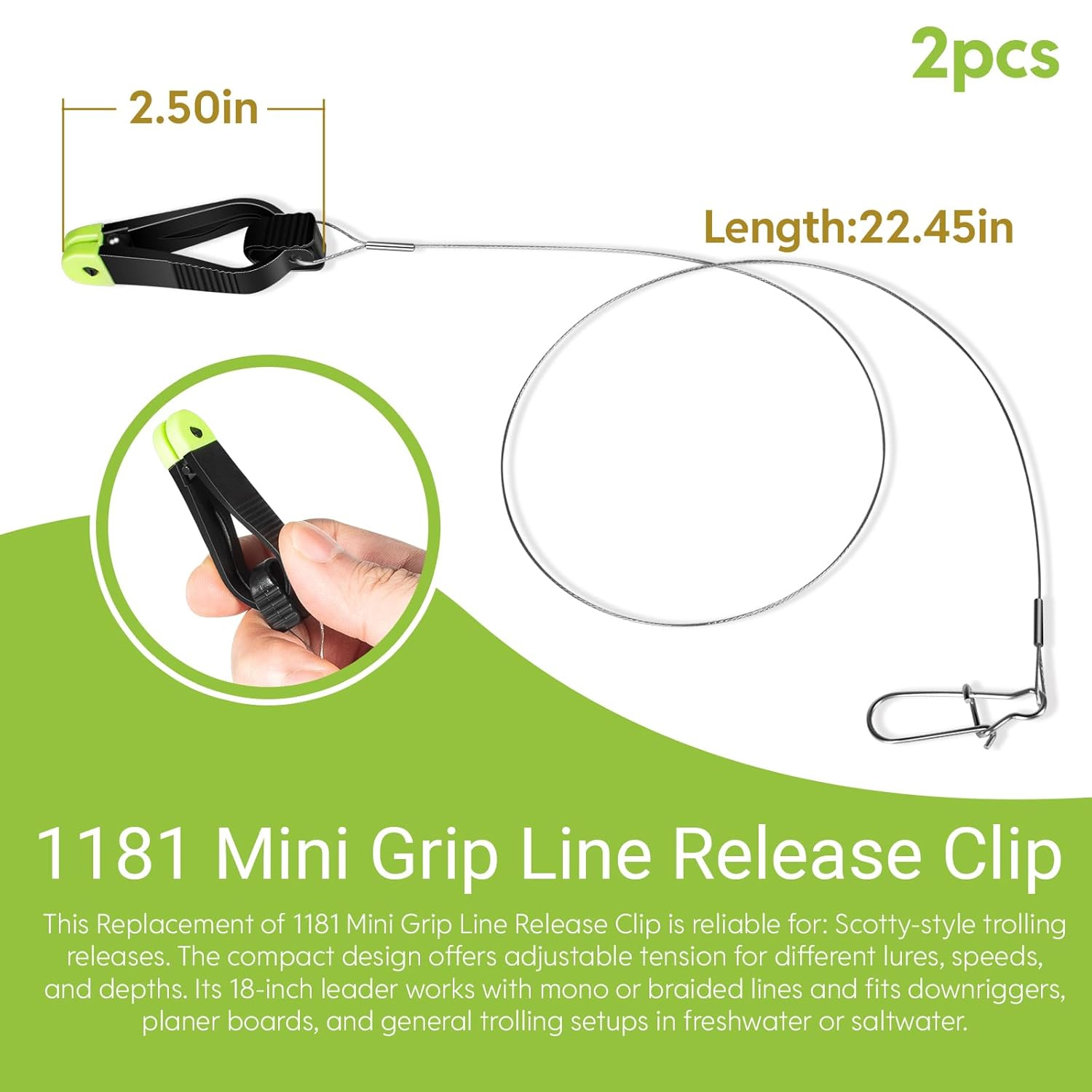 1181 Grip Line Release Clip fo - Leader Line recensione e prezzo