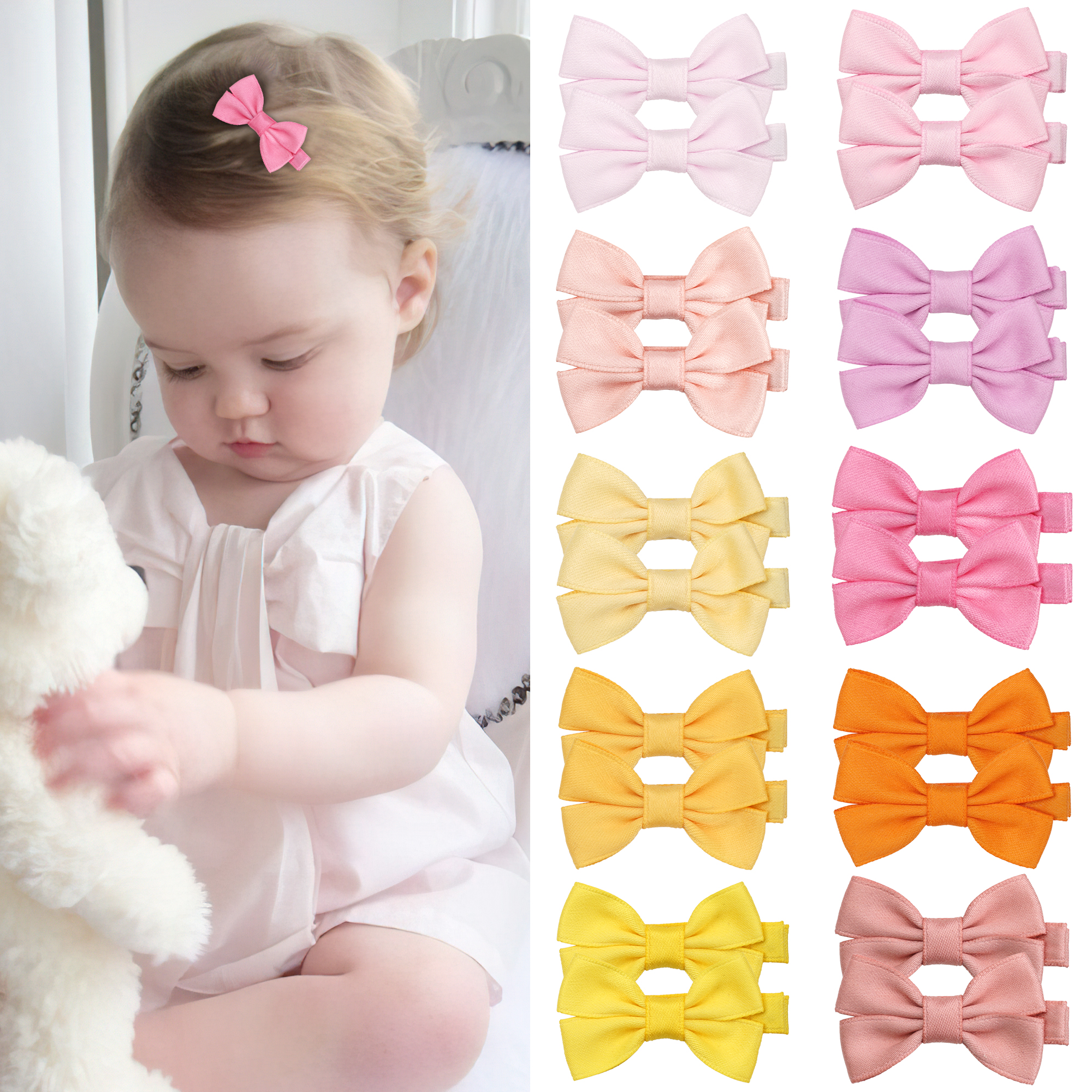 12/20 Pcs 2Inch Baby Hair Bows - Tippet Line recensione e prezzo