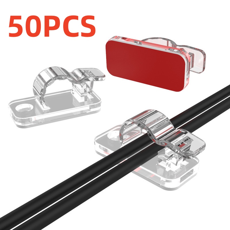 10/50PCS Cable Organizer Clips - Tippet Line recensione e prezzo