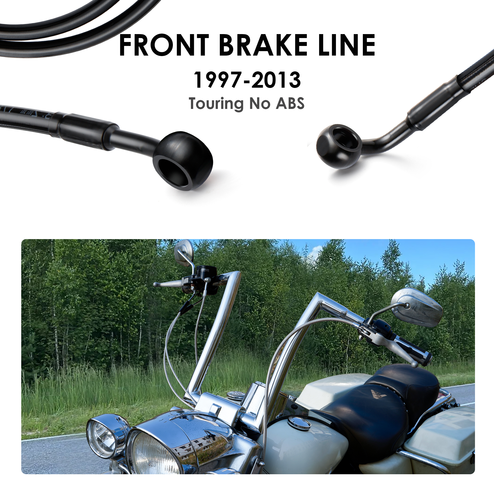 140/145/150CM Front Brake Line - Braided Line recensione e prezzo