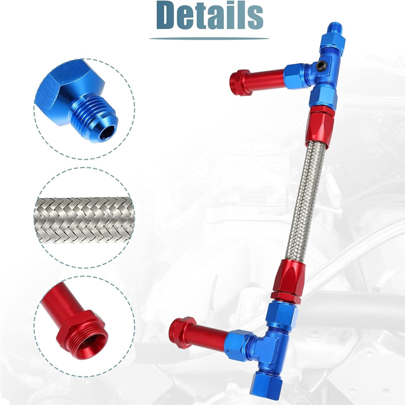 8AN Dual Feed Fuel Line To 7/8 - Braided Line recensione e prezzo