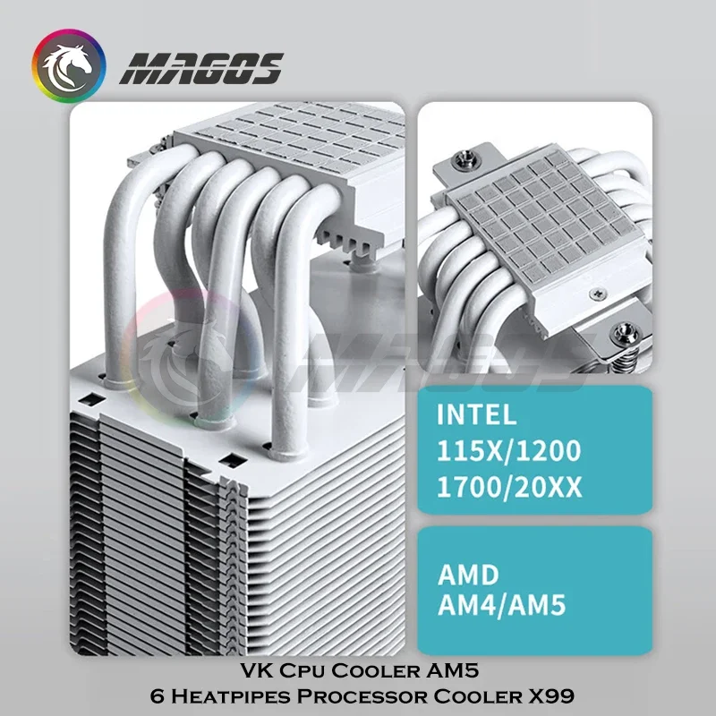 VK LGA 1700 CPU Cooler Compute - Fly Line recensione e prezzo
