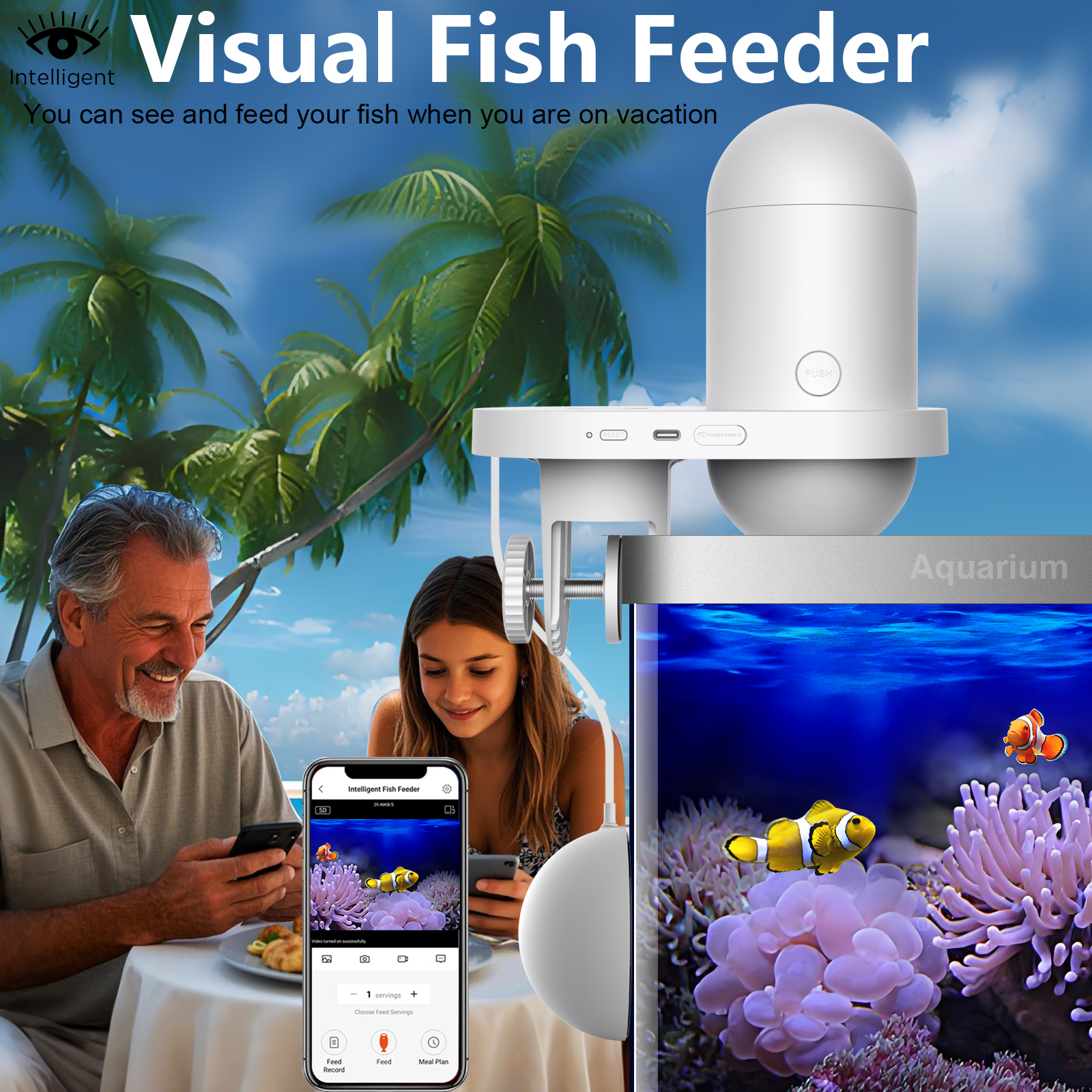 Automatic Fish Feeder With Cam - Fishing Line Dispenser recensione e prezzo