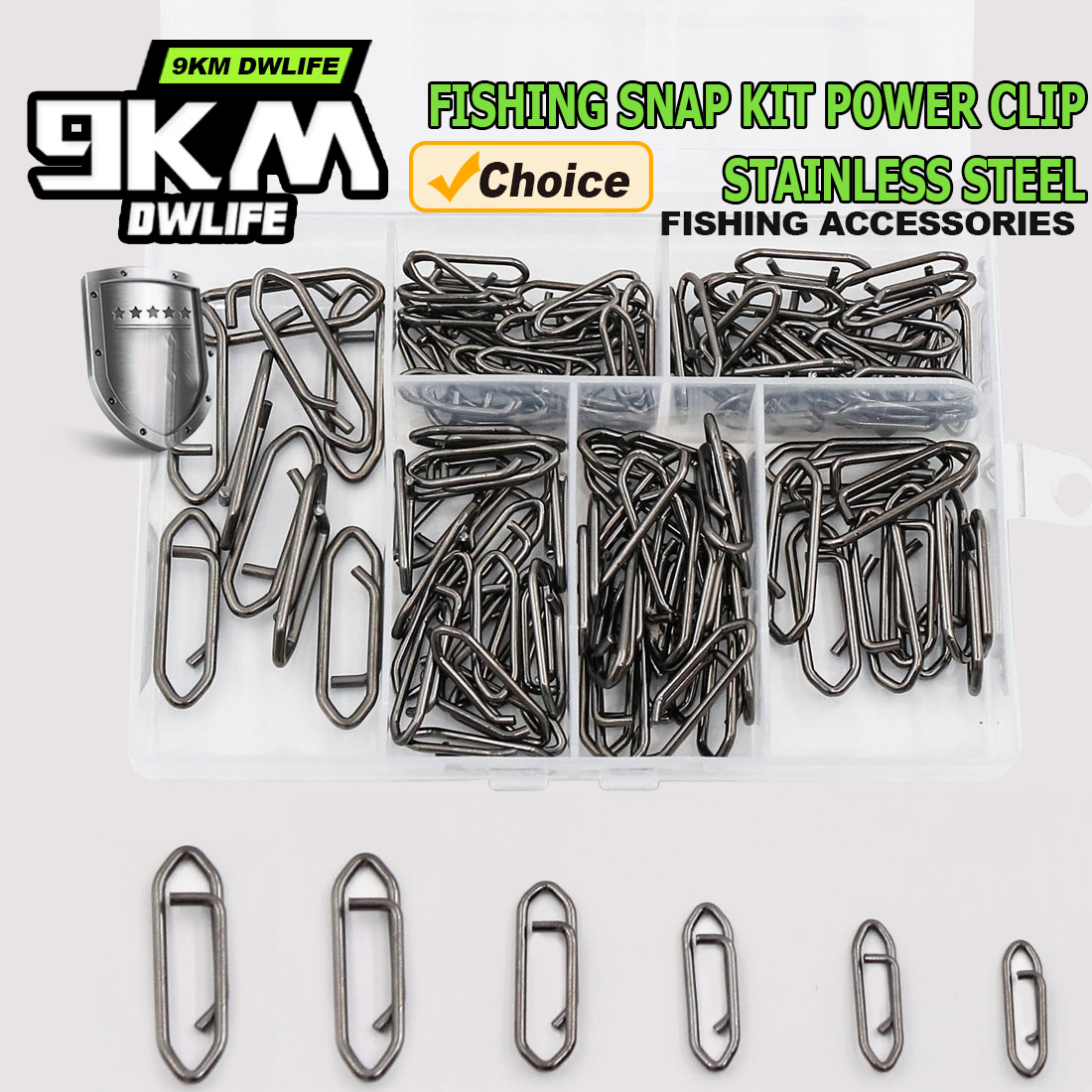 9KM Fishing Snap Kit 110pcs Po - Freshwater Line recensione e prezzo