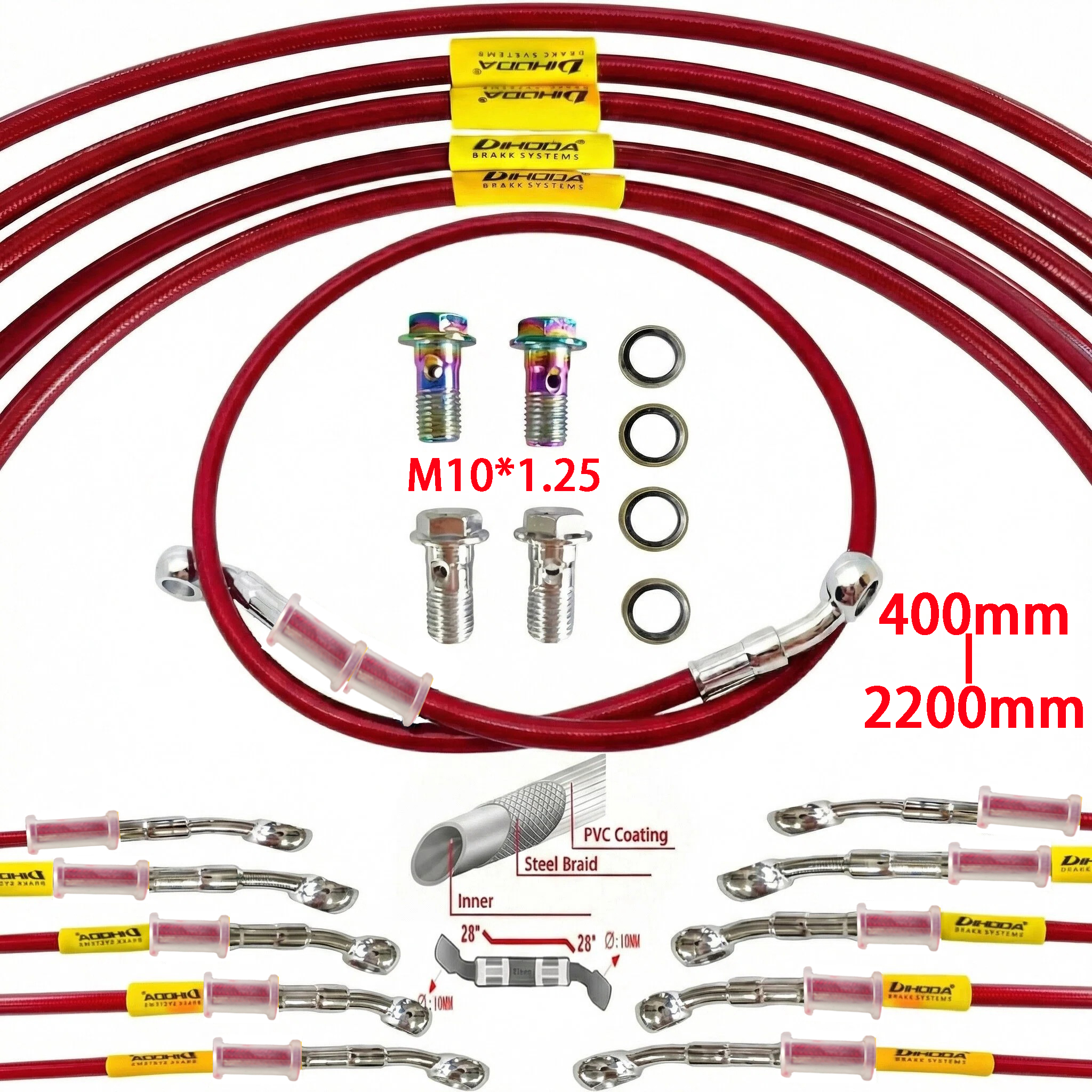 Universal 400-2400mm Motorcycl - Braided Line recensione e prezzo