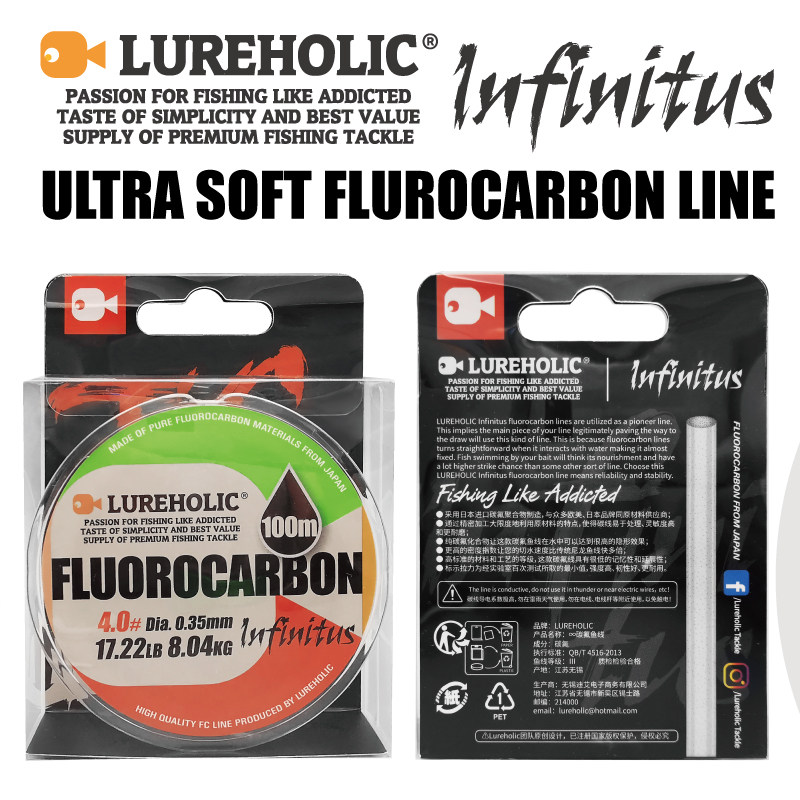 Lureholic Infinity Utra Soft 1 - Fluorocarbon Line recensione e prezzo