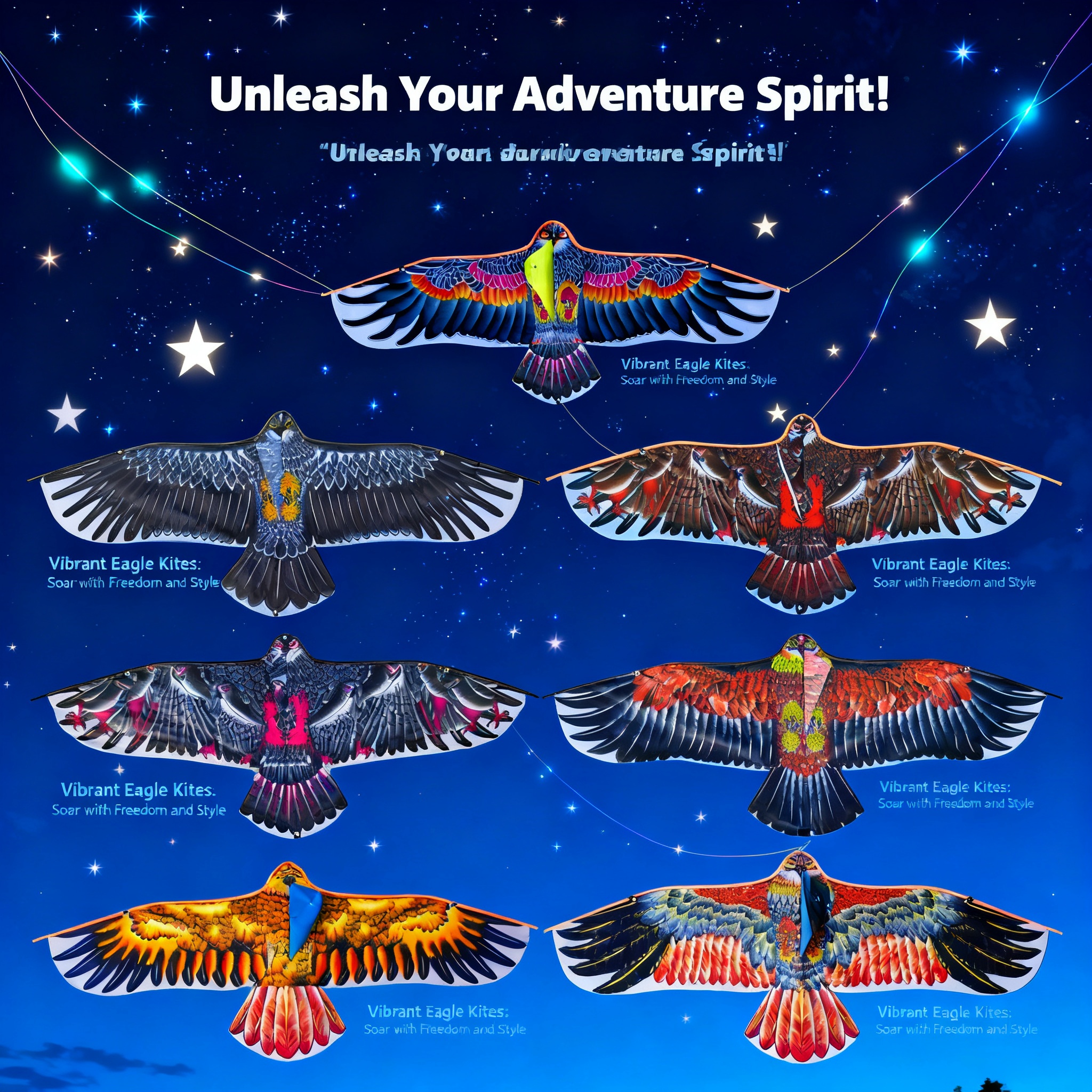1.1m Eagle Kite With 30m Kite  - Fly Line recensione e prezzo