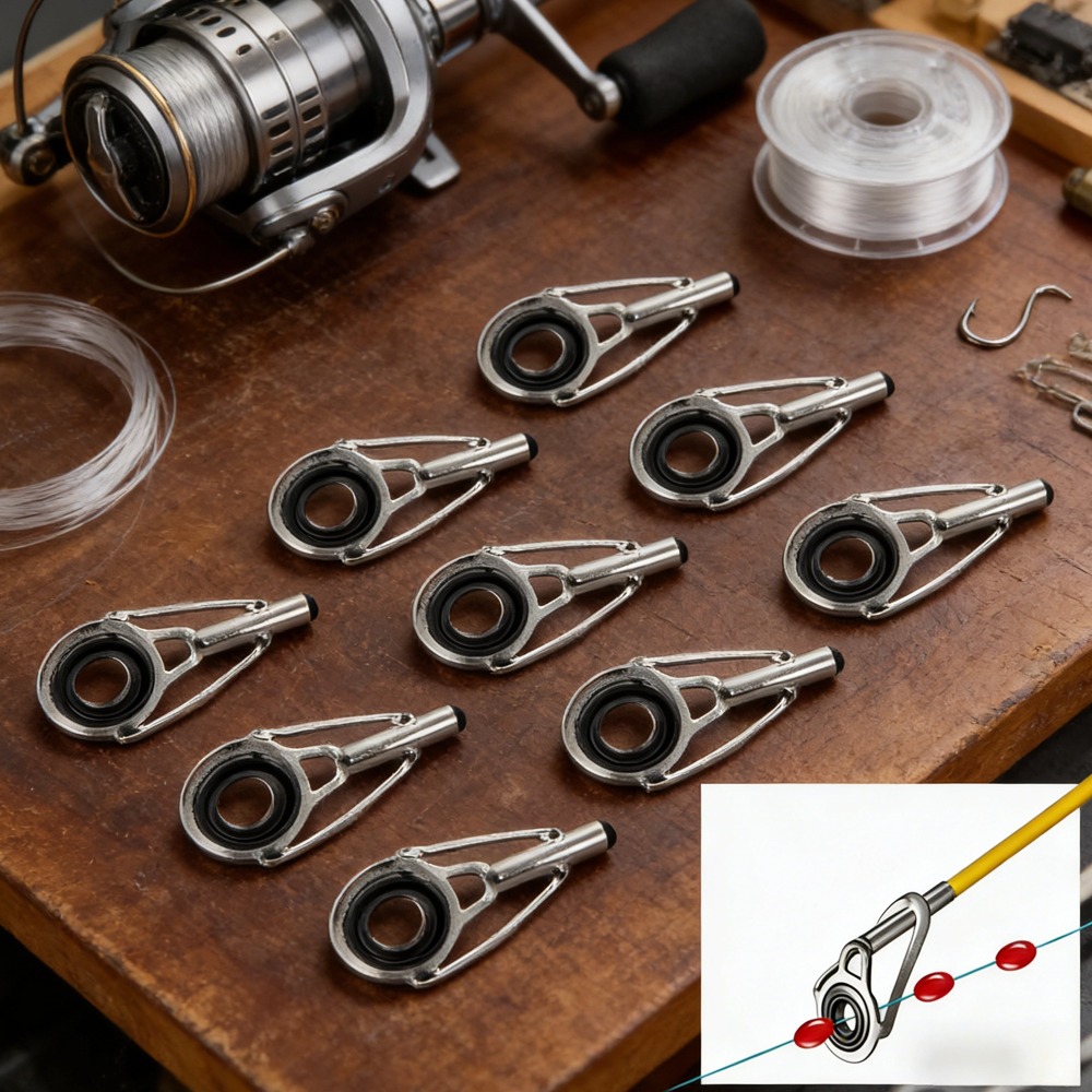 10PCS Metal Fishing Top Rod Gu - Fishing Line Winder recensione e prezzo